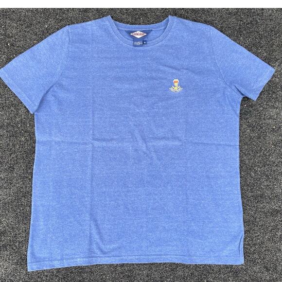 VTG Ruff Hewn Blue Embroidered T-Shirt Made in USA size S - Picture 1 of 5